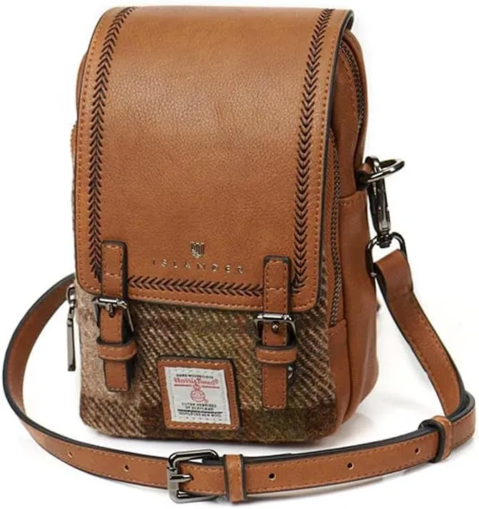 Islander The Baby Jura Crossbody Harris Tweed & Microfibre Leather