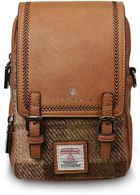 Islander The Baby Jura Crossbody Harris Tweed & Microfibre Leather