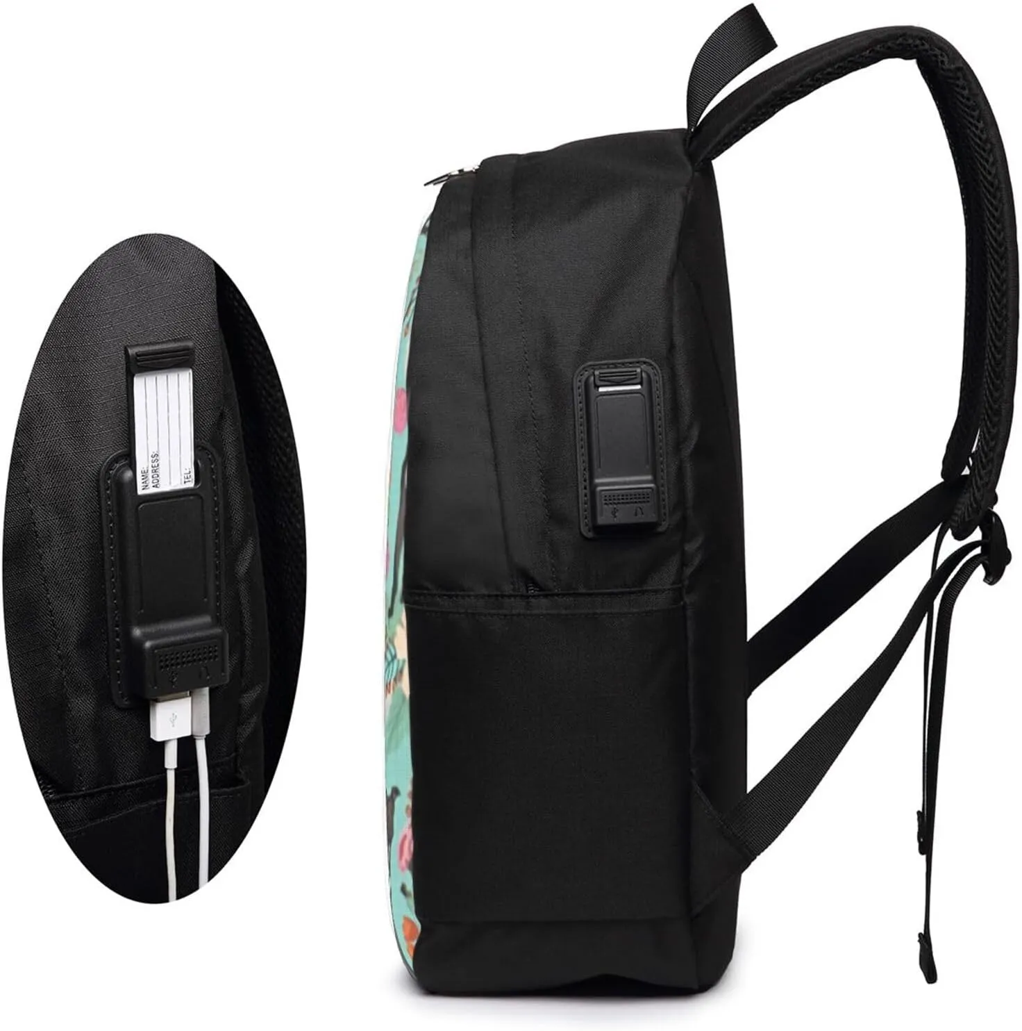 Italian Greyhound Backpack, 17 Inch Travel Business Laptop Backpack With USB Port for Women Men