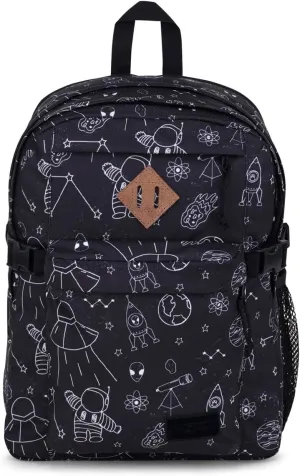 JanSport Main Campus Backpack - Travel or Work backpack w 15-Inch Laptop Sleeve and Dual Water Bottle Pockets, Cosmic City