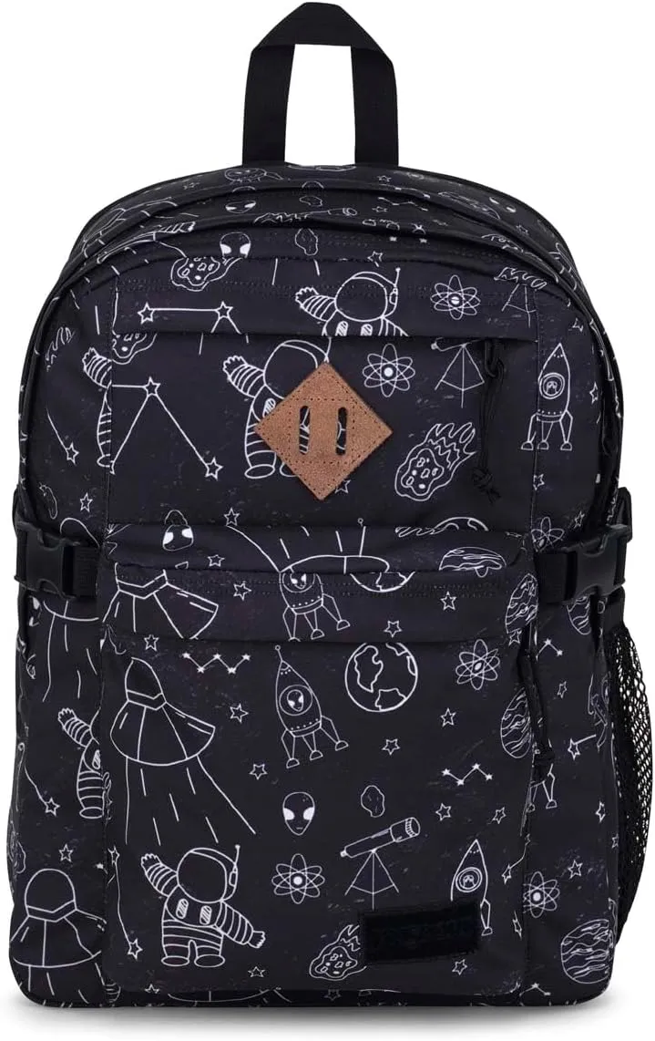 JanSport Main Campus Backpack - Travel or Work backpack w 15-Inch Laptop Sleeve and Dual Water Bottle Pockets, Cosmic City