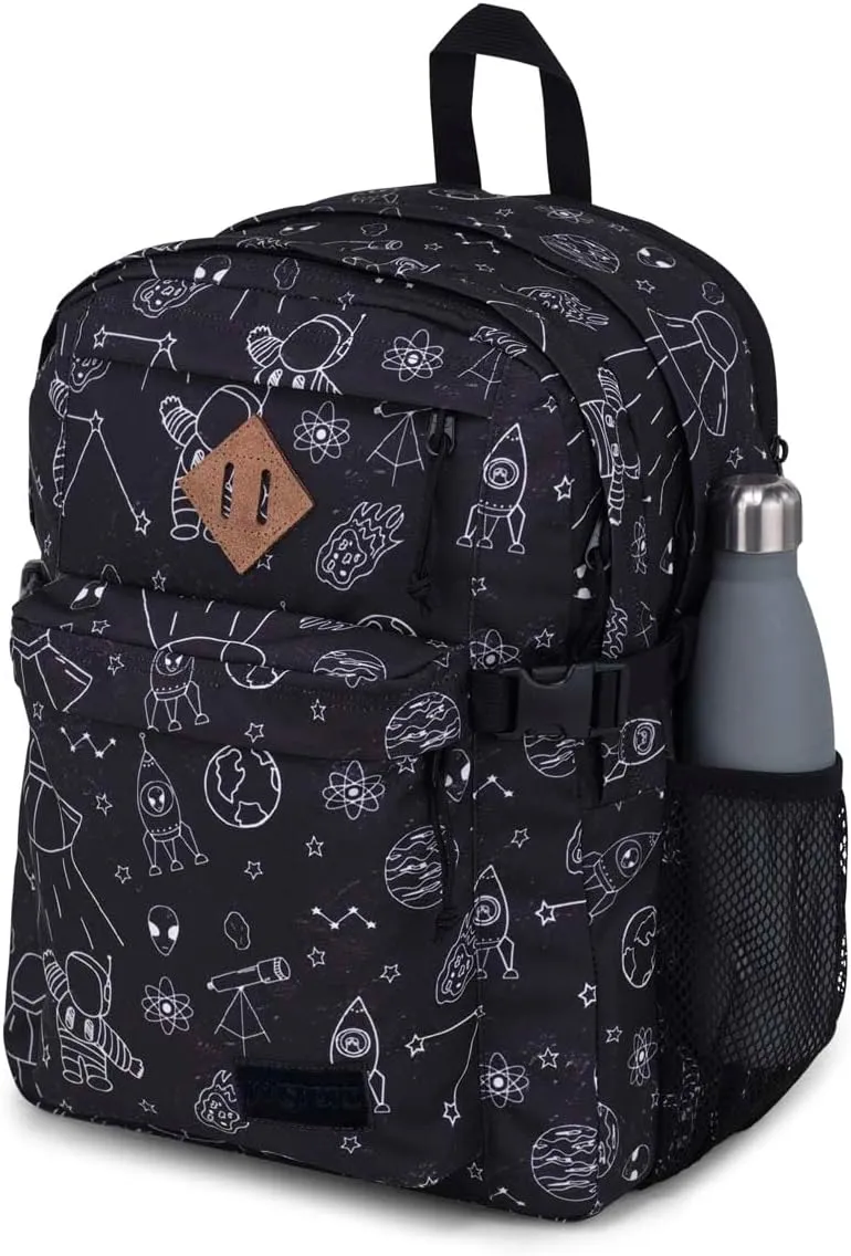 JanSport Main Campus Backpack - Travel or Work backpack w 15-Inch Laptop Sleeve and Dual Water Bottle Pockets, Cosmic City