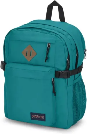 JanSport Main Campus Backpack - Travel or Work backpack w 15-Inch Laptop Sleeve and Dual Water Bottle Pockets, Deep Lake