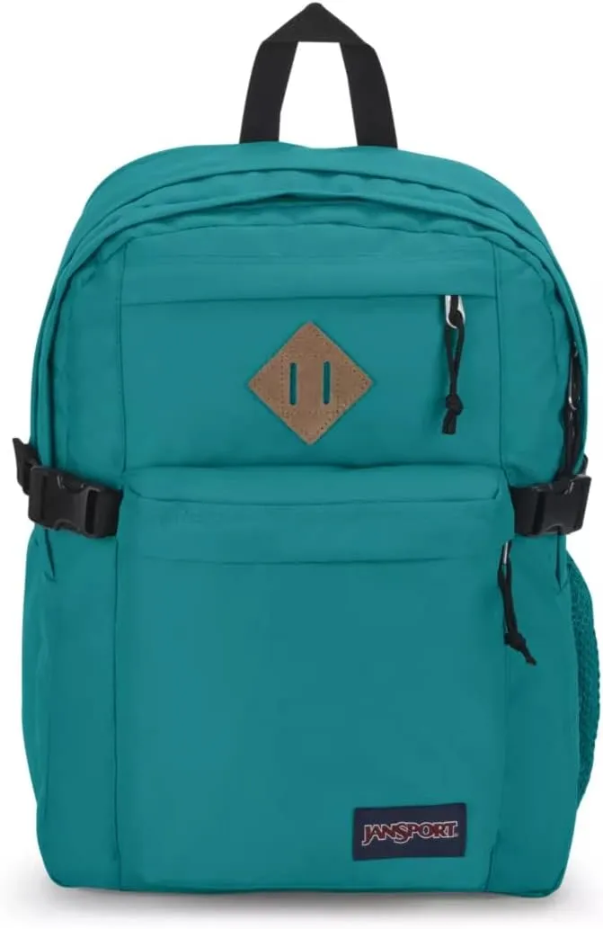 JanSport Main Campus Backpack - Travel or Work backpack w 15-Inch Laptop Sleeve and Dual Water Bottle Pockets, Deep Lake