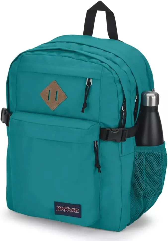JanSport Main Campus Backpack - Travel or Work backpack w 15-Inch Laptop Sleeve and Dual Water Bottle Pockets, Deep Lake
