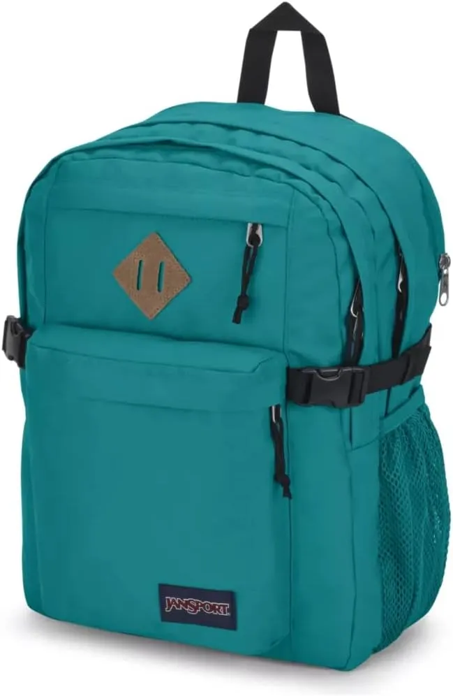 JanSport Main Campus Backpack - Travel or Work backpack w 15-Inch Laptop Sleeve and Dual Water Bottle Pockets, Deep Lake