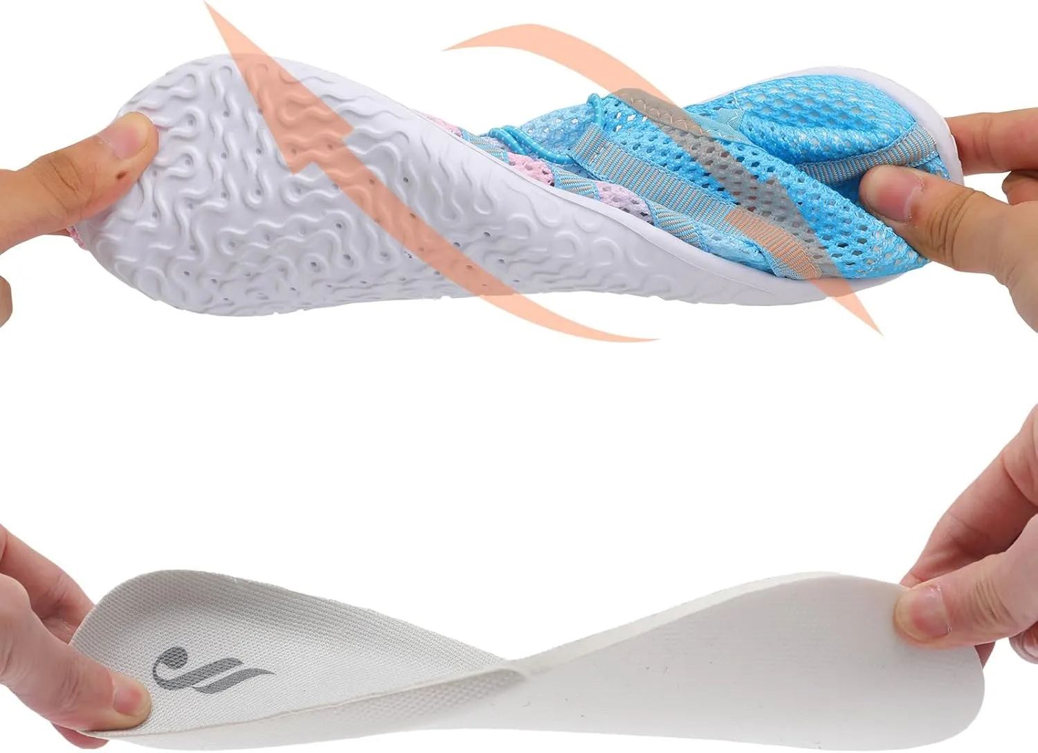 JIASUQI Athletic Hiking Beach Water Shoes Barefoot Aqua Swim Sports Walking Shoes for Women Men