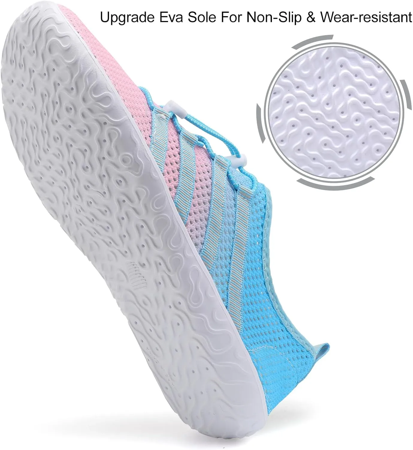 JIASUQI Athletic Hiking Beach Water Shoes Barefoot Aqua Swim Sports Walking Shoes for Women Men