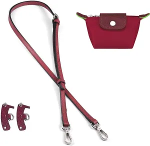 Jiesinlov Leather Bag Shoulder Strap Replacement Crossbody Adjustable Conversion Kit Fit for Mini Pouch