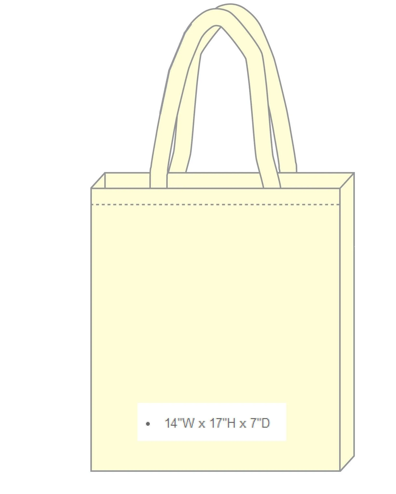 Jumbo Size Heavy Canvas Bags Shopper Tote Bag - TF254