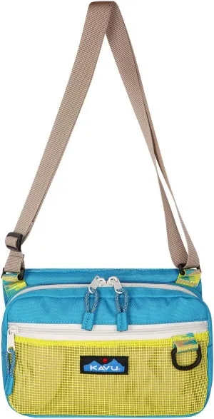 KAVU Delray Beach Crossbody Bag Lightweight Mesh Beach Pack