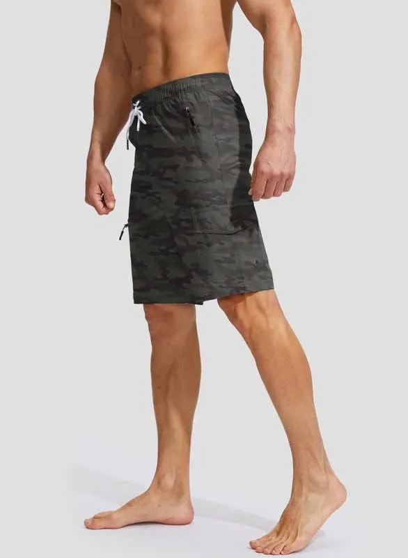 Kayrth Men's Swim Trunks Quick Dry Board Shorts with 5 Pockets Swimsuit Swimwear for Men - No Mesh Liner