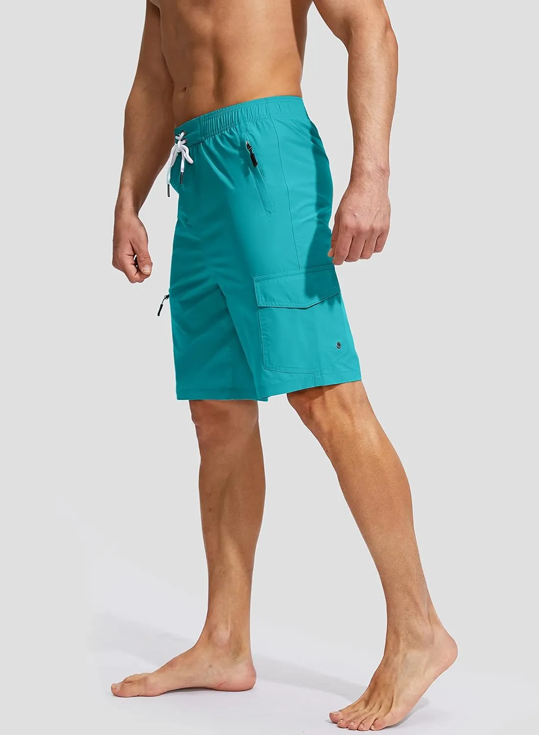 Kayrth Men's Swim Trunks Quick Dry Board Shorts with 5 Pockets Swimsuit Swimwear for Men - No Mesh Liner