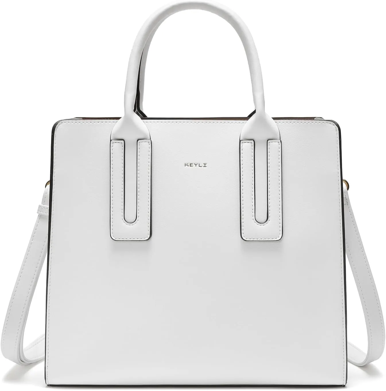 Keyli Medium Tote Bag for Women Designer Satchel Zipper Shoulder Handbags Top-handle Purses with Strap
