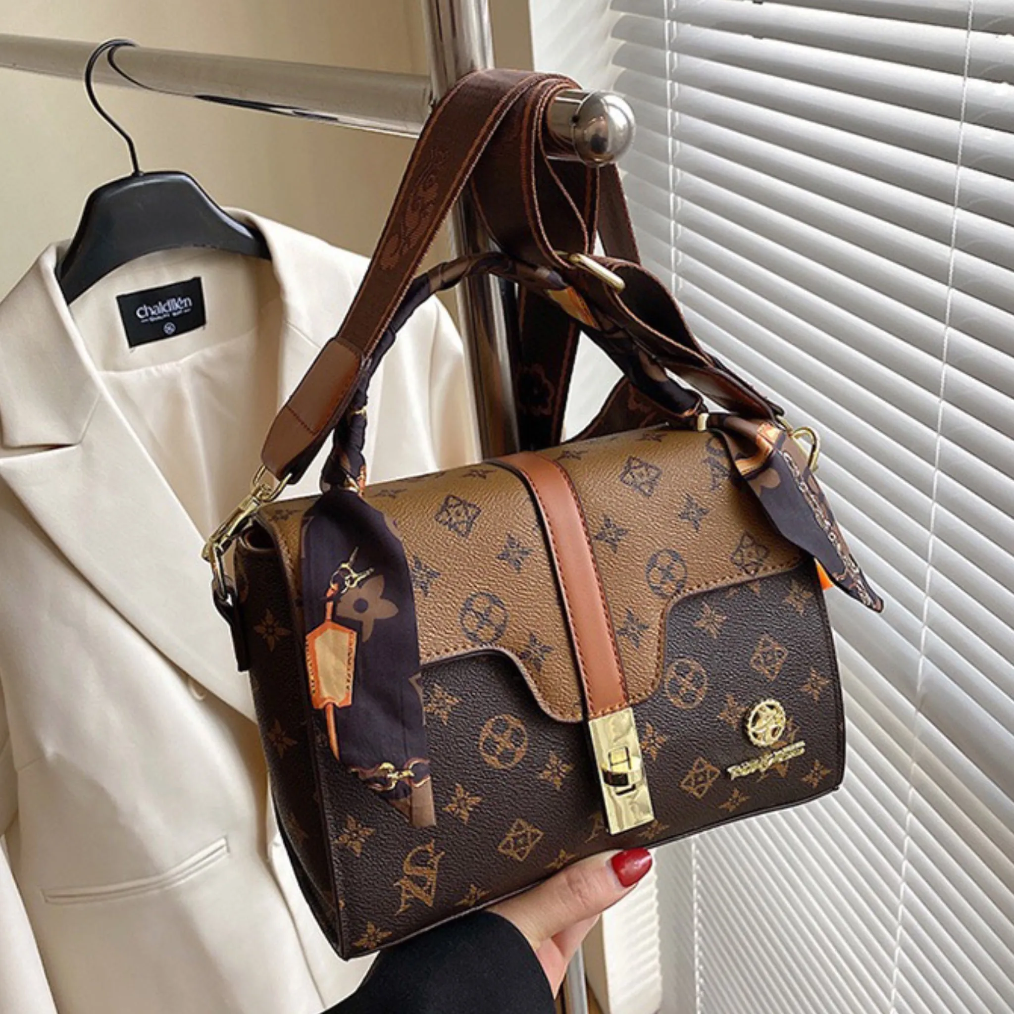Khaki Ova Sling Bag