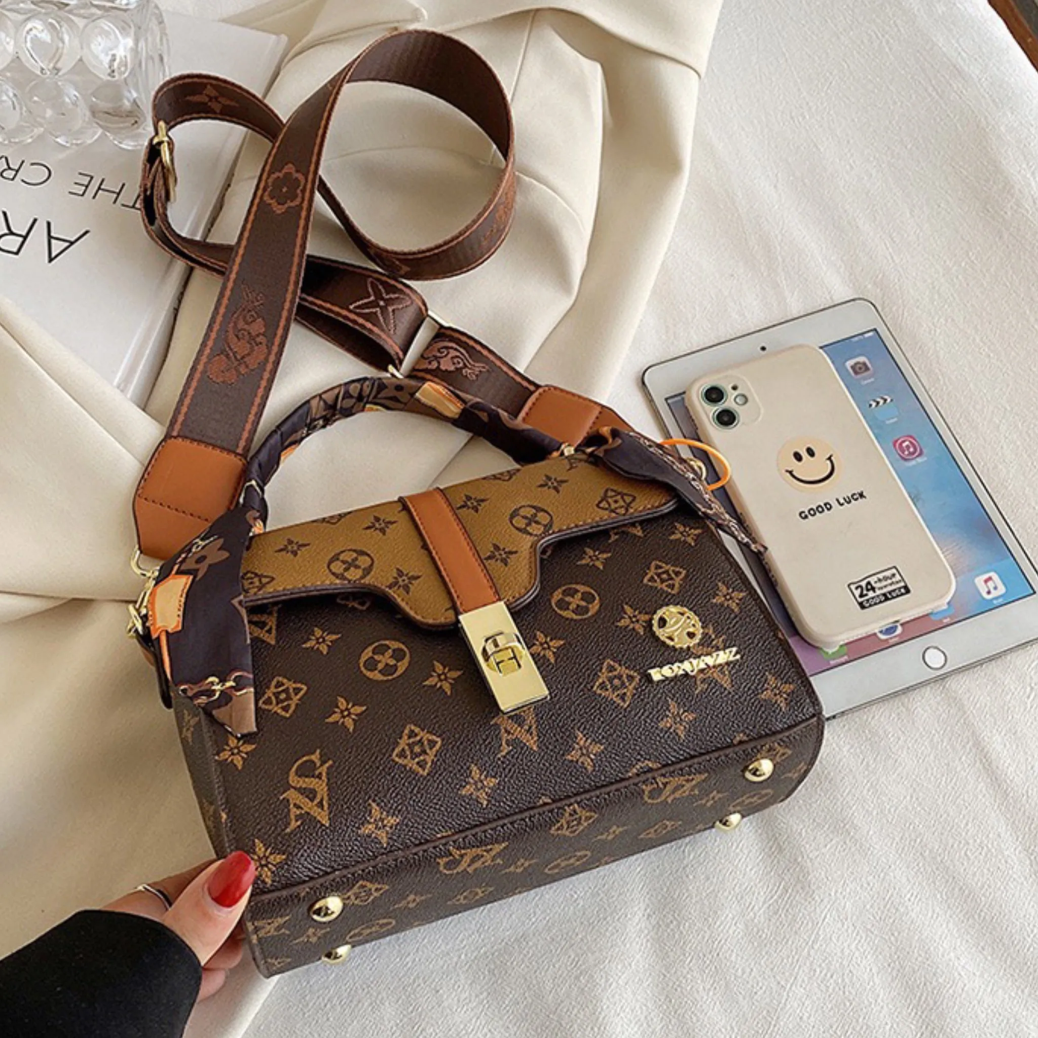 Khaki Ova Sling Bag