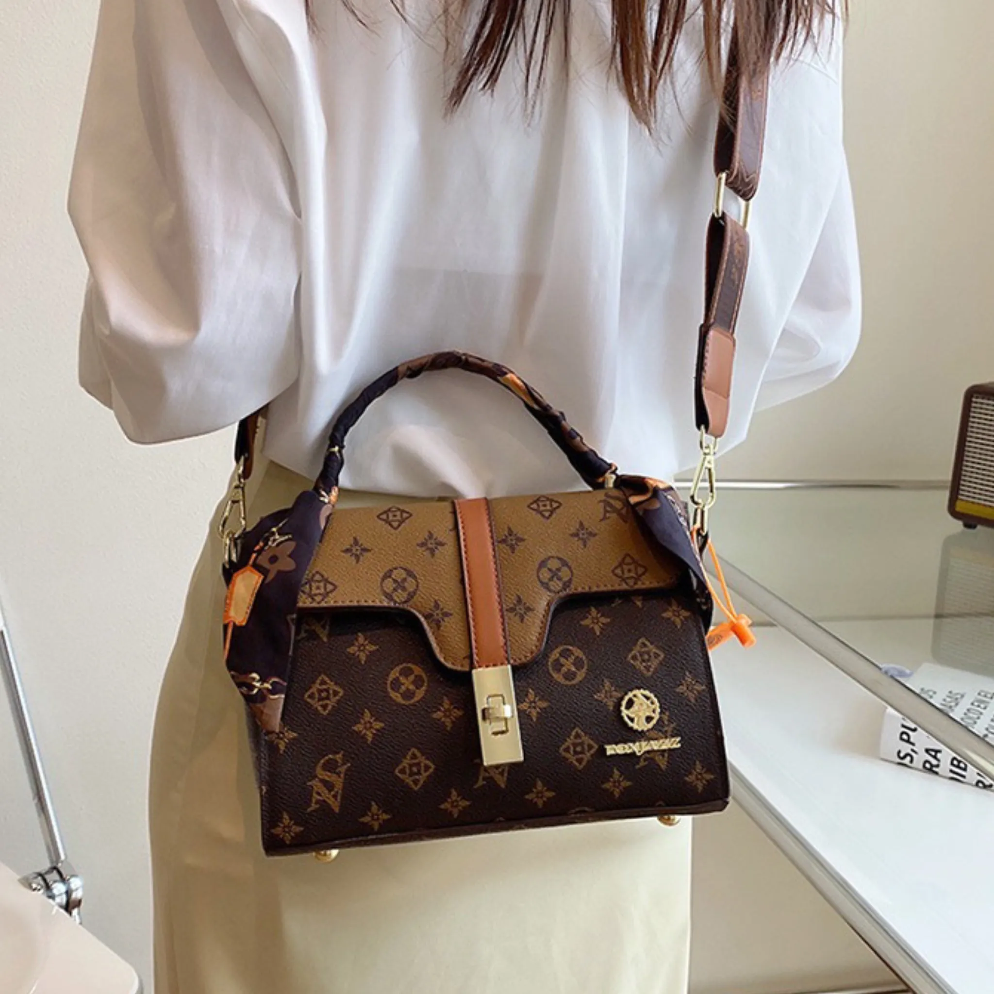 Khaki Ova Sling Bag