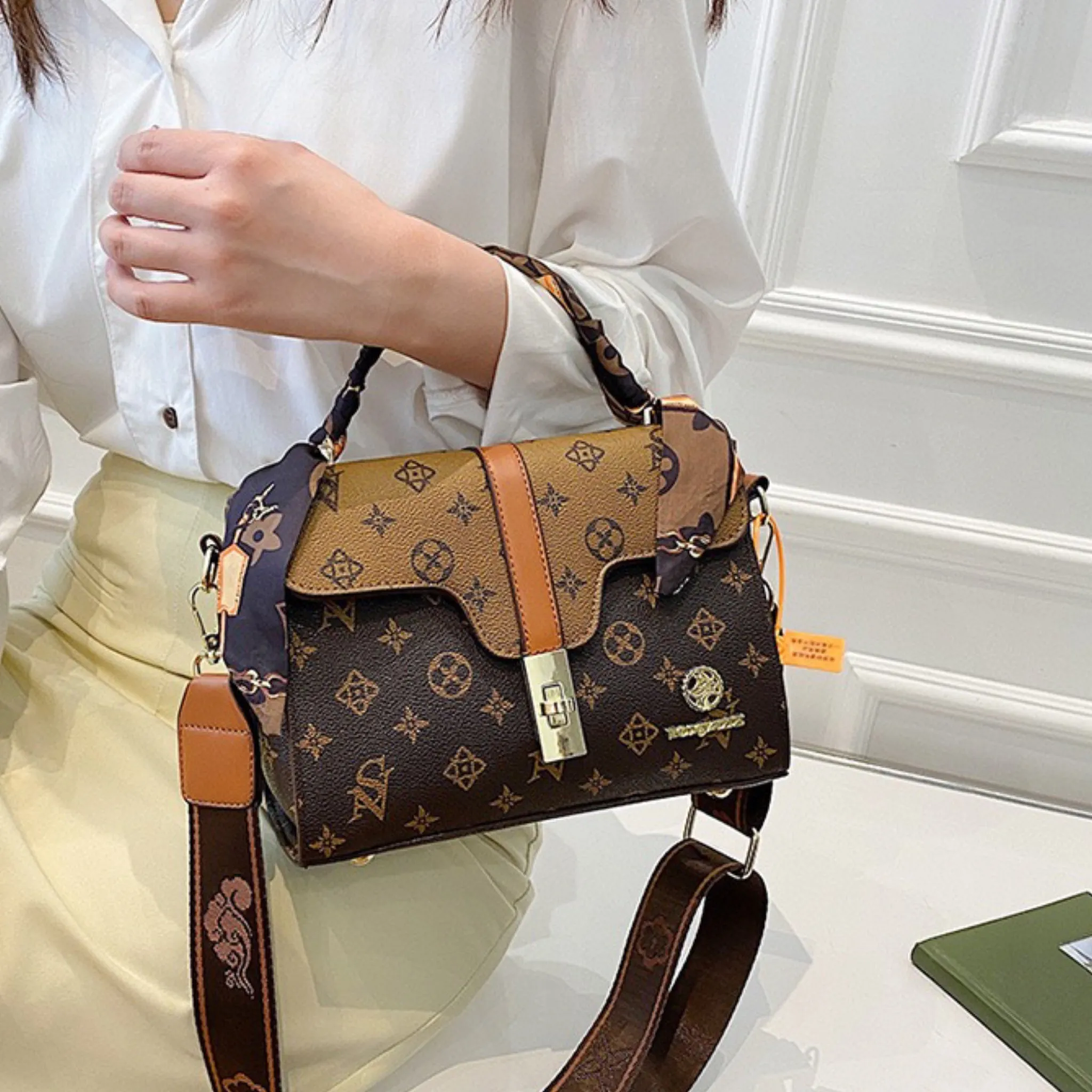 Khaki Ova Sling Bag