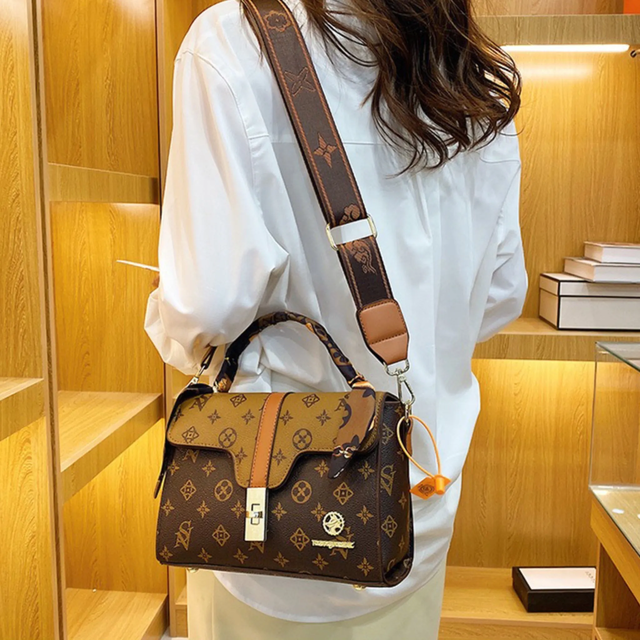 Khaki Ova Sling Bag