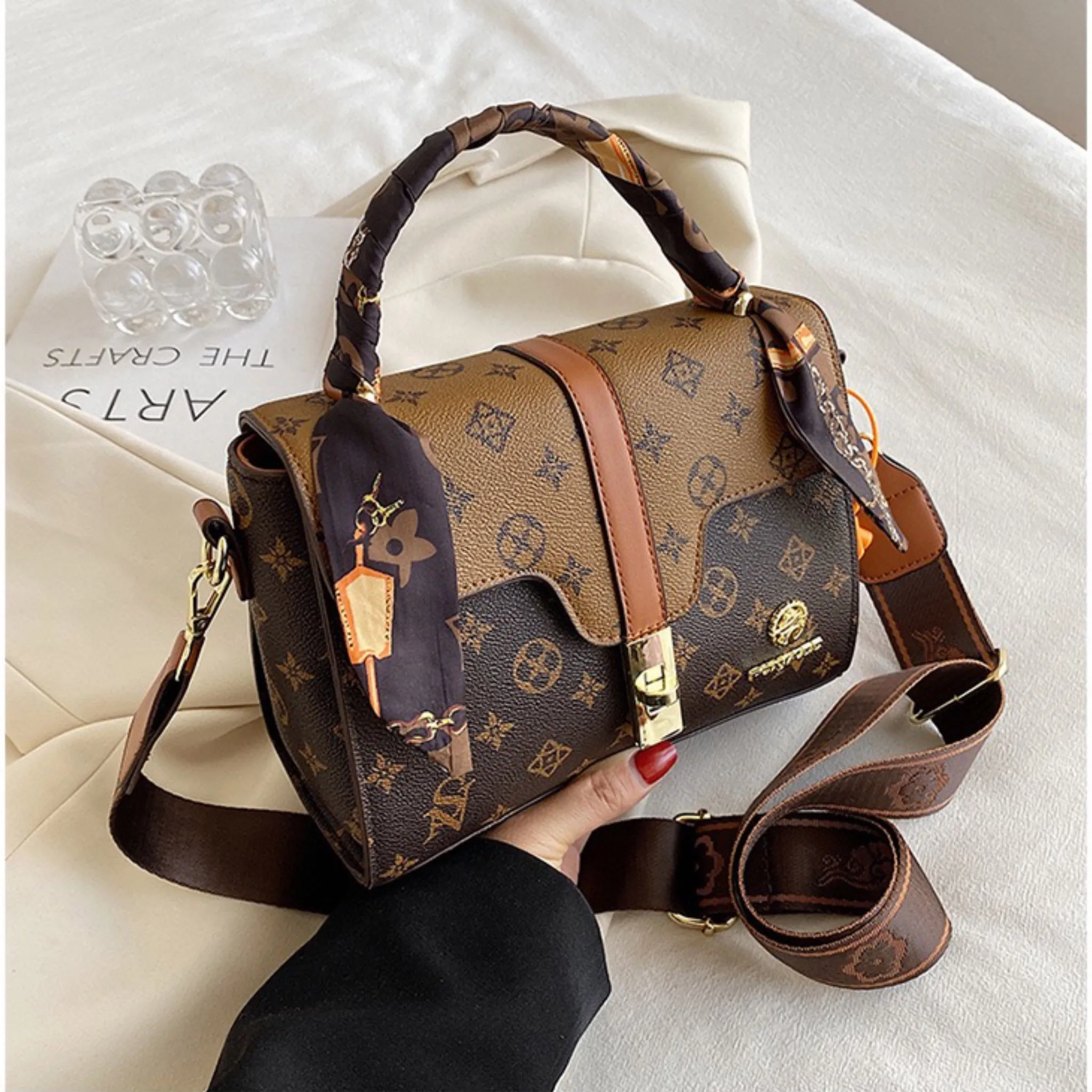Khaki Ova Sling Bag