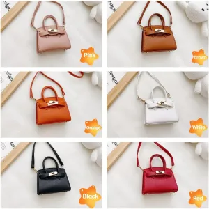 Kids Purse Mini Purse Handbag Toddler Bag PU Leather Handbag Christmas Gift Birthday Gift Holiday Gift for Girl Party Gift (Brown)