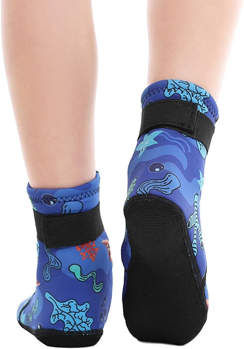 Kids Water Socks, 3mm Anti Slip Neoprene Wetsuit Socks Quick Dry Sand Proof Beach Socks Flexible Water Shoes Keep Warm
