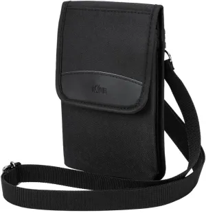 KIWIFOTOS Travel Cell Phone Pouch Belt Pouch, Phone Holster Crossbody Bag with Shoulder Strap for iPhone 16 15 14 Pro Max Case Holder with Neck Lanyard Smartphone Walking Passport Wallet