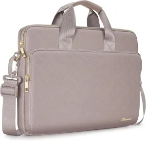 KIZUNA Laptop Sleeve Case 13 Inch Computer Shoulder Bag for 13.6" MacBook Air M2/MacBook Pro 14 M3 M2 M1 MAX/14 Lenovo ThinkPad X1 Carbon/IdeaPad Flex 5 Gen 8/IdeaPad Flex 5i/Yoga 9i Dell, Khaki