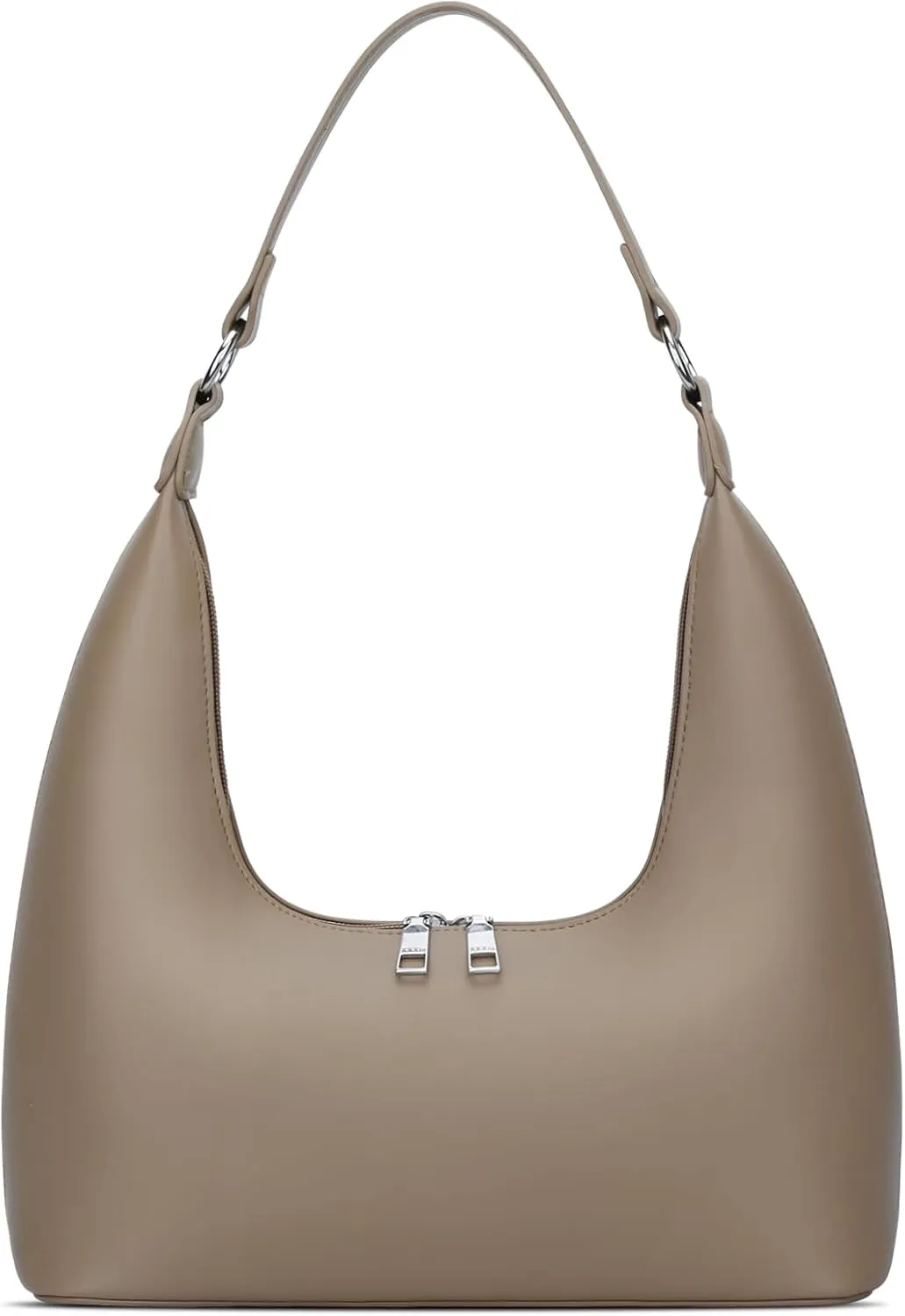 KKXIU Shoulder Bags for Women, Underarm Hobo Handbag Clutch Crossbody Purse with Removable Strap and Zipper Closure
