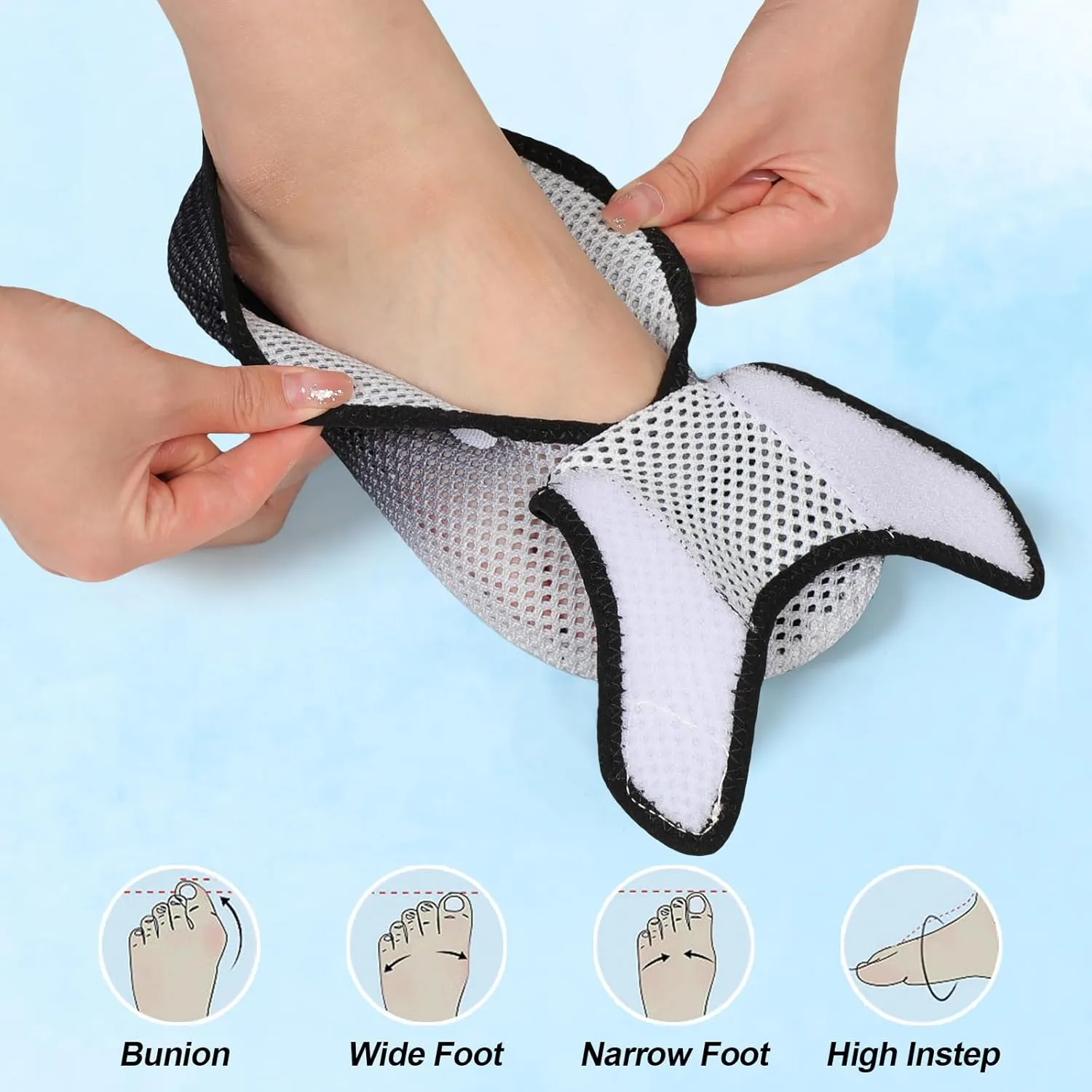 L-RUN Womens Mens Water Shoes Wide Toe Barefoot Swim Shoes for Beach Pool Sand Yoga Quick Dry Adluts Aqua Sock Non Slip