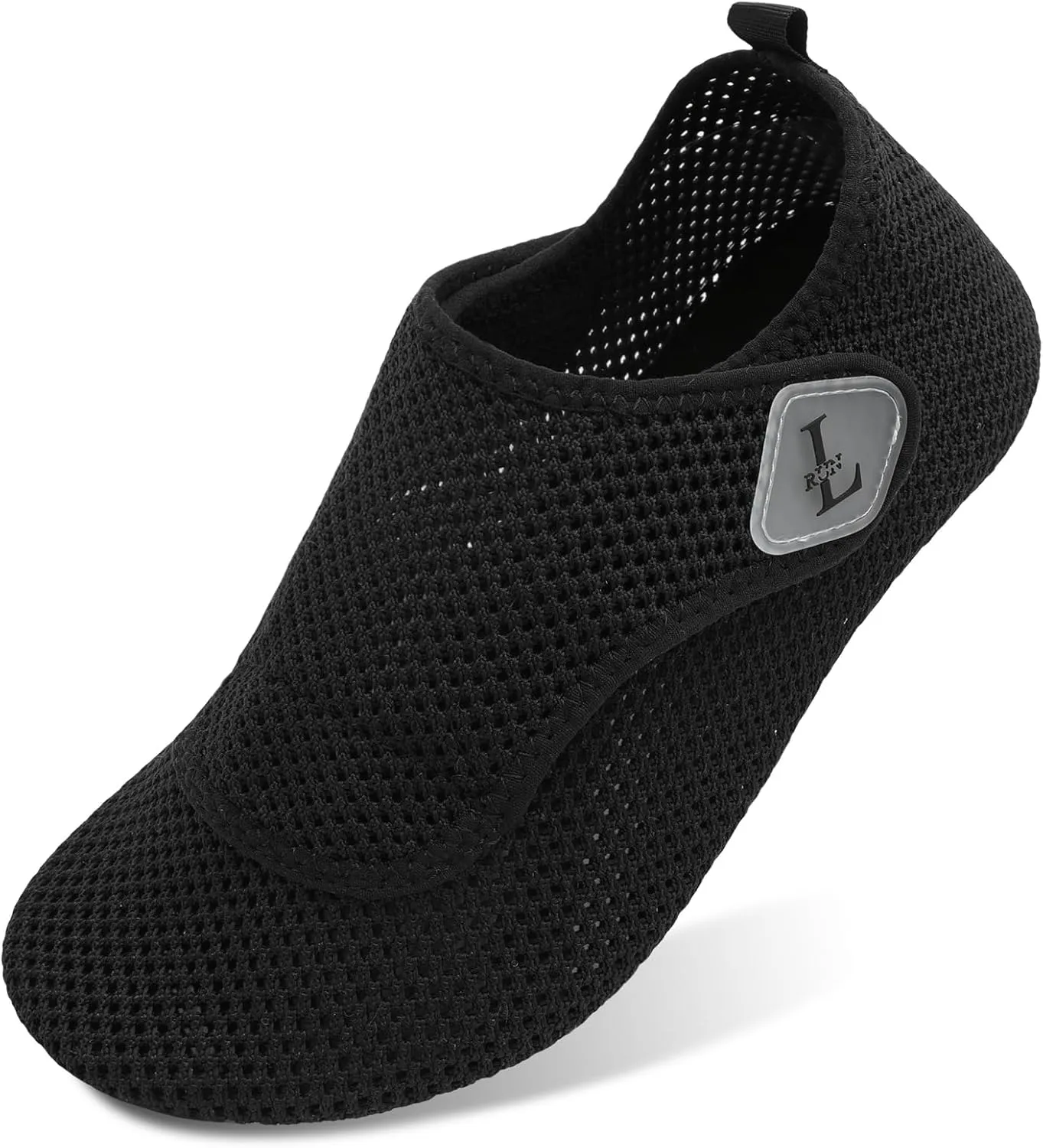 L-RUN Womens Mens Water Shoes Wide Toe Barefoot Swim Shoes for Beach Pool Sand Yoga Quick Dry Adluts Aqua Sock Non Slip