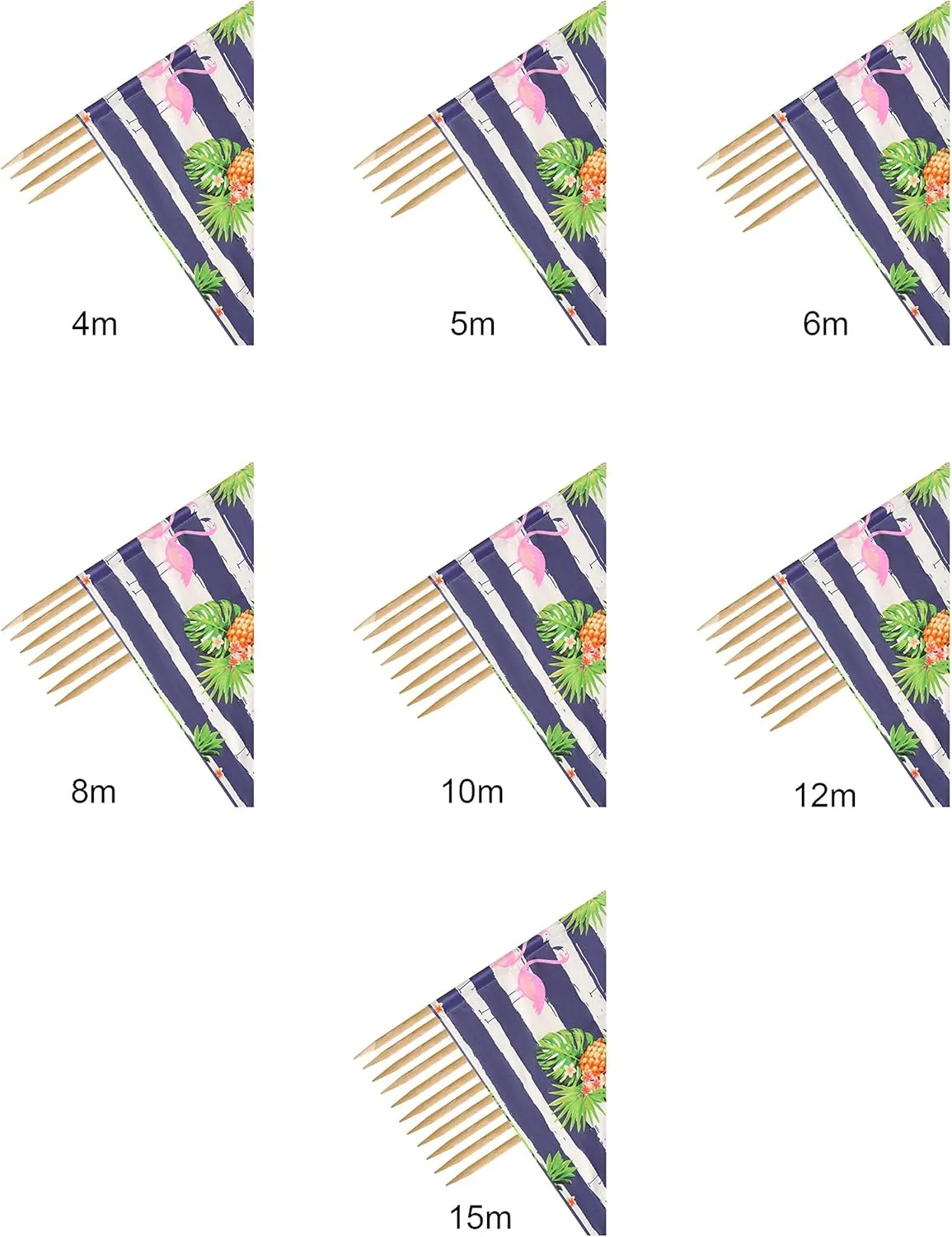 LAEX001 Beach Screen with Wooden Pole Practical Beach Accessory