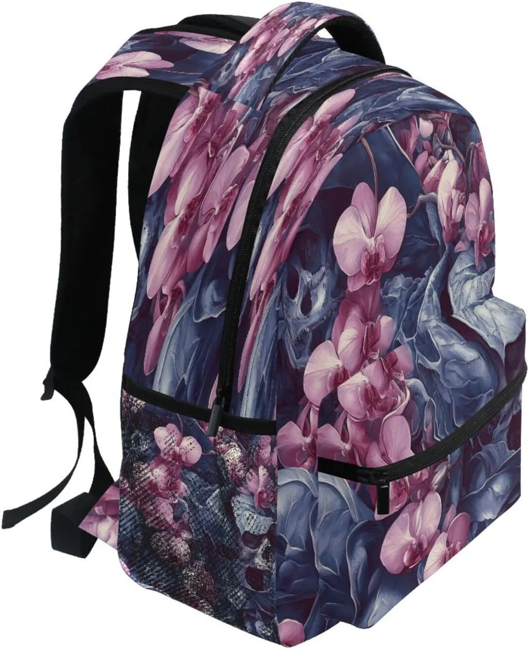 Laptop Backpack for Unisex Adult Waterproof Sports Backpack with Chest Strap for Business Work College Travel Trip Perilla Pirate Style
