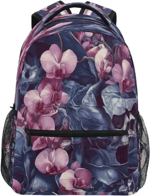 Laptop Backpack for Unisex Adult Waterproof Sports Backpack with Chest Strap for Business Work College Travel Trip Perilla Pirate Style