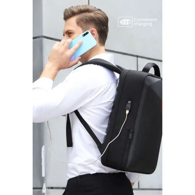 Laptop Backpack with Hardcase   USB Charging Port | Water Resistant