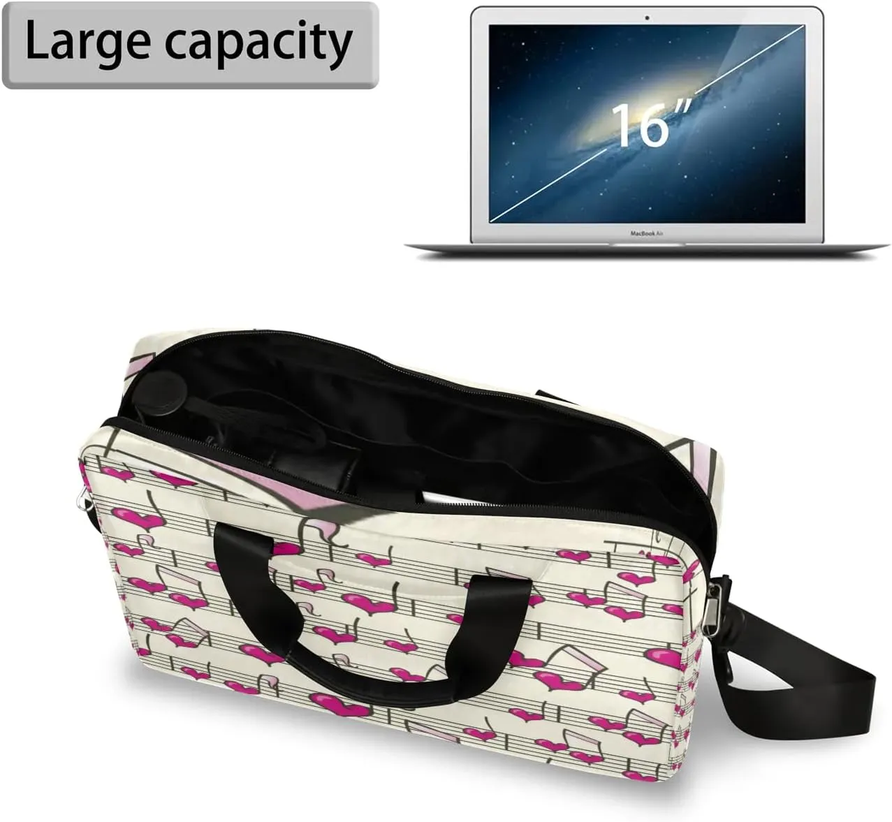 Laptop Bag 15.6 Inch Laptop Sleeve Case for Men Women Briefcase Messenger Bag 16 Inch Computer Shoulder Bag