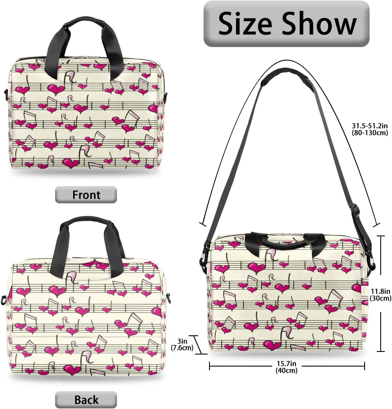 Laptop Bag 15.6 Inch Laptop Sleeve Case for Men Women Briefcase Messenger Bag 16 Inch Computer Shoulder Bag