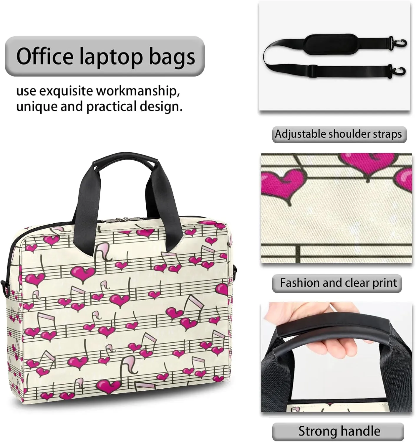 Laptop Bag 15.6 Inch Laptop Sleeve Case for Men Women Briefcase Messenger Bag 16 Inch Computer Shoulder Bag