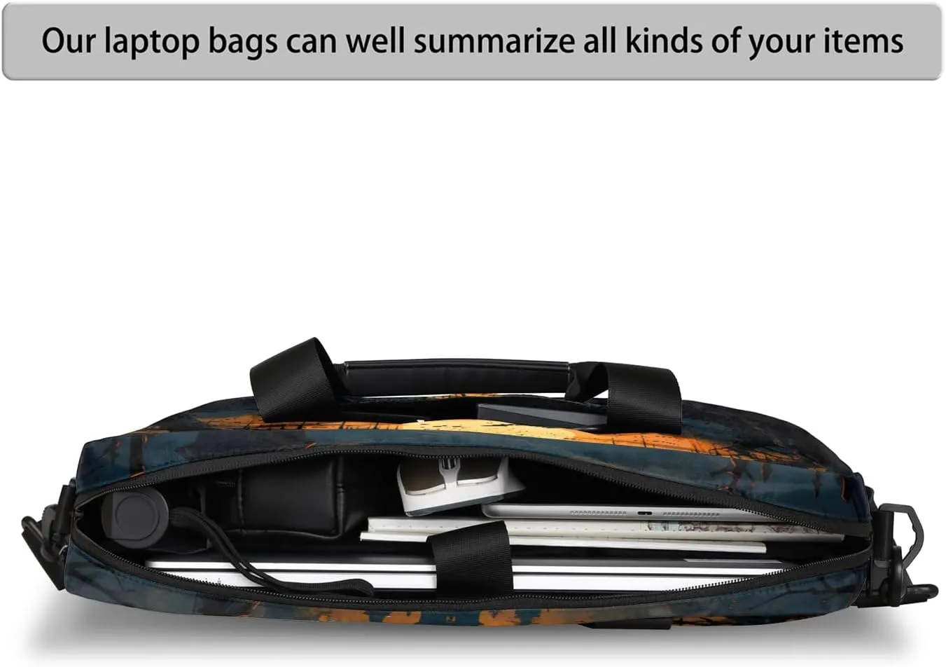 Laptop Bag 15.6 Inch Laptop Sleeve Case with Shoulder Straps Computer Slim Briefcase for Men and Women