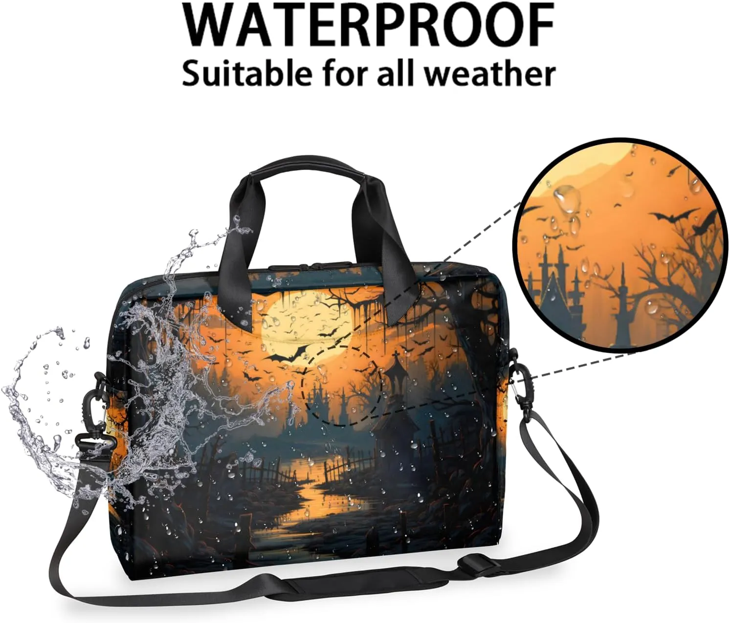 Laptop Bag 15.6 Inch Laptop Sleeve Case with Shoulder Straps Computer Slim Briefcase for Men and Women