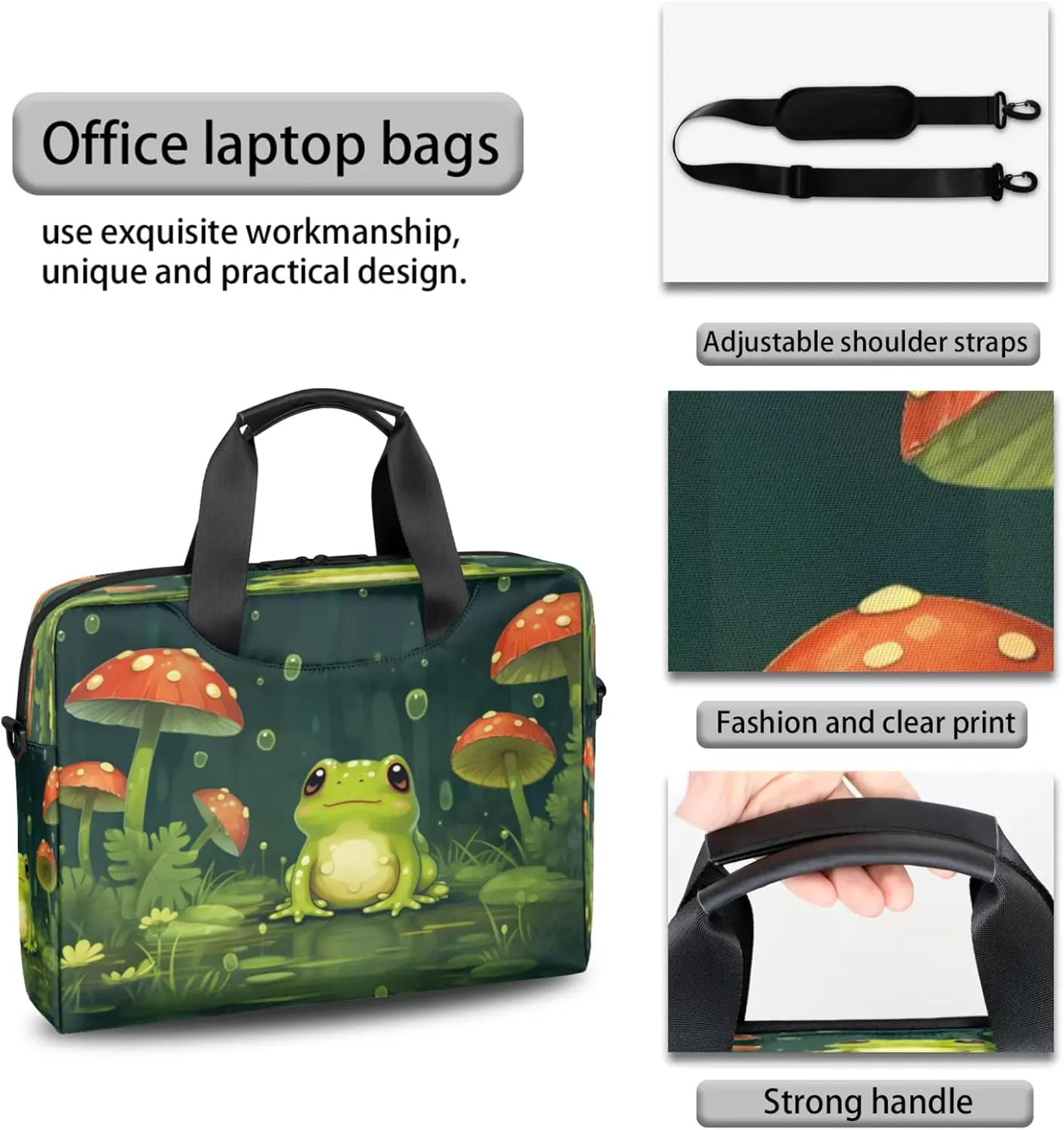 Laptop Carrying Case, Laptop and Tablet, Sleek Design, Water-Repellent Fabric, Business Casual, Casual Toploader