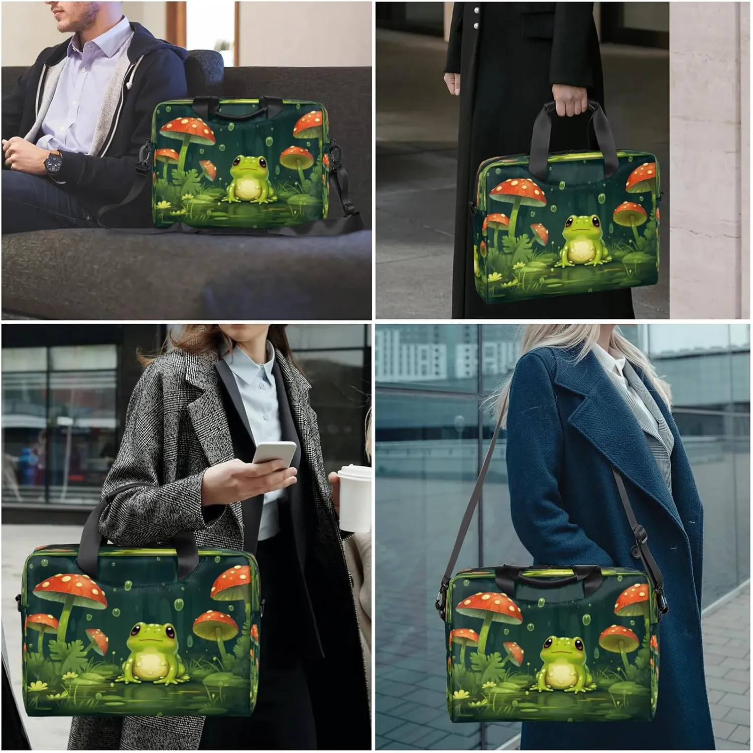 Laptop Carrying Case, Laptop and Tablet, Sleek Design, Water-Repellent Fabric, Business Casual, Casual Toploader