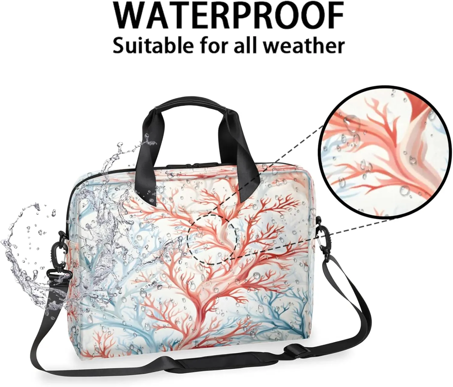 Laptop Carrying Case, Laptop and Tablet, Sleek Design, Water-Repellent Fabric, Business Casual, Casual Toploader