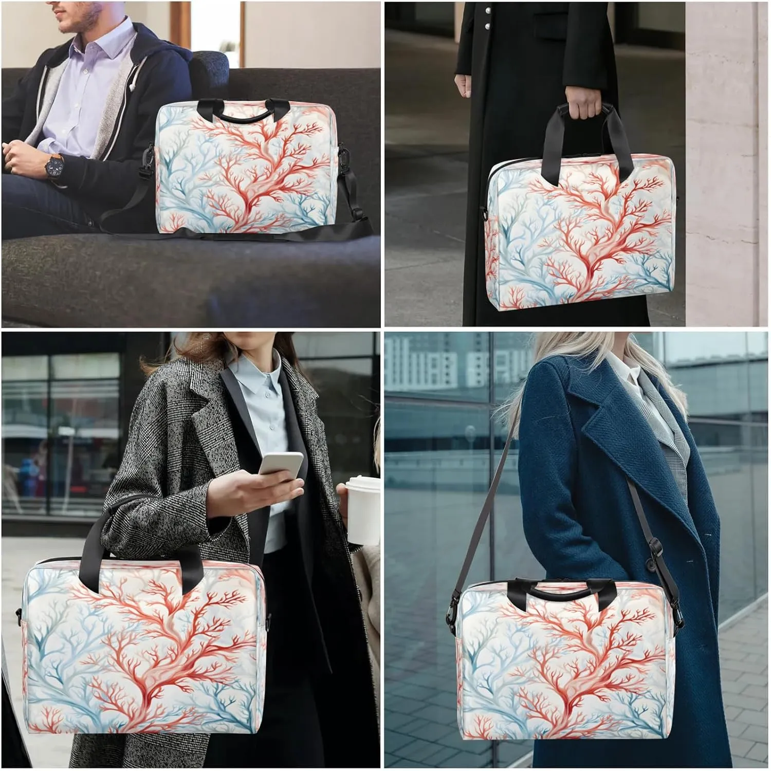 Laptop Carrying Case, Laptop and Tablet, Sleek Design, Water-Repellent Fabric, Business Casual, Casual Toploader