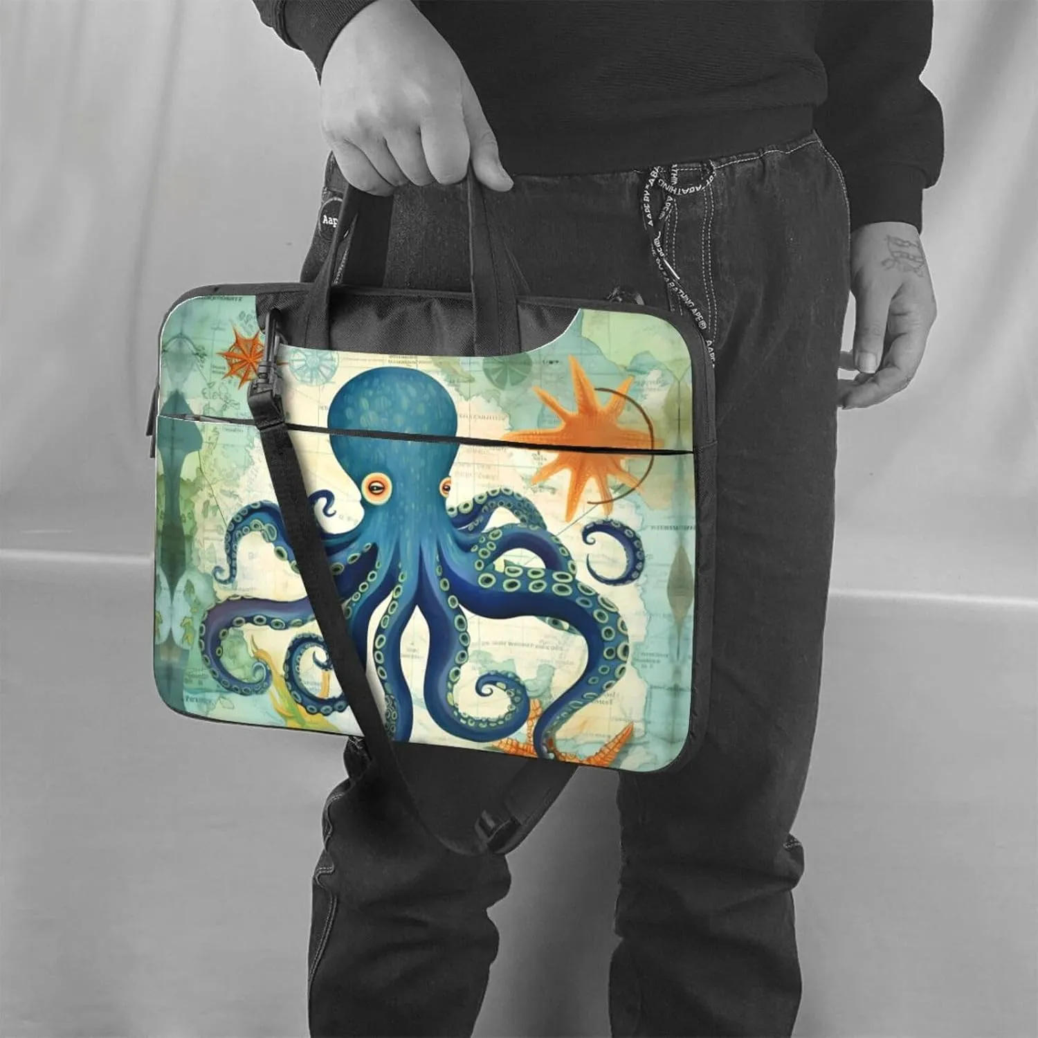 Laptop Crossbody Bag fit,Little Snowman Handbag CrossbodyBag, Suitable for Office School Travel
