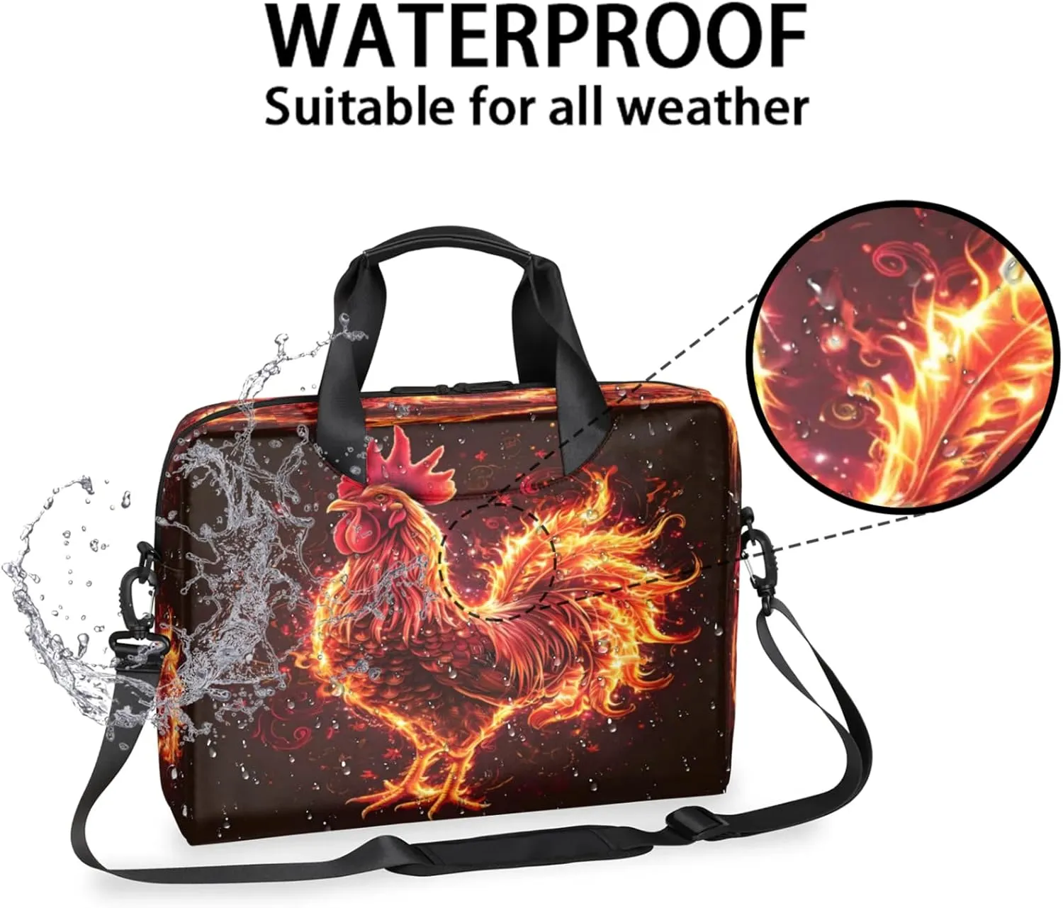Laptop Shoulder Bag Compatible with Handle, Messenger Shoulder Case for Laptop or Tablet, Laptop Carrying Case
