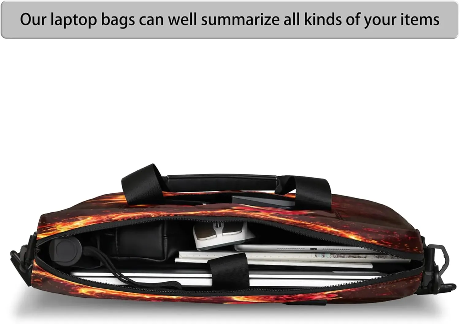 Laptop Shoulder Bag Compatible with Handle, Messenger Shoulder Case for Laptop or Tablet, Laptop Carrying Case