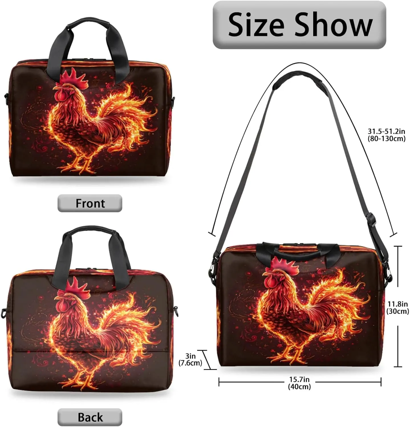 Laptop Shoulder Bag Compatible with Handle, Messenger Shoulder Case for Laptop or Tablet, Laptop Carrying Case