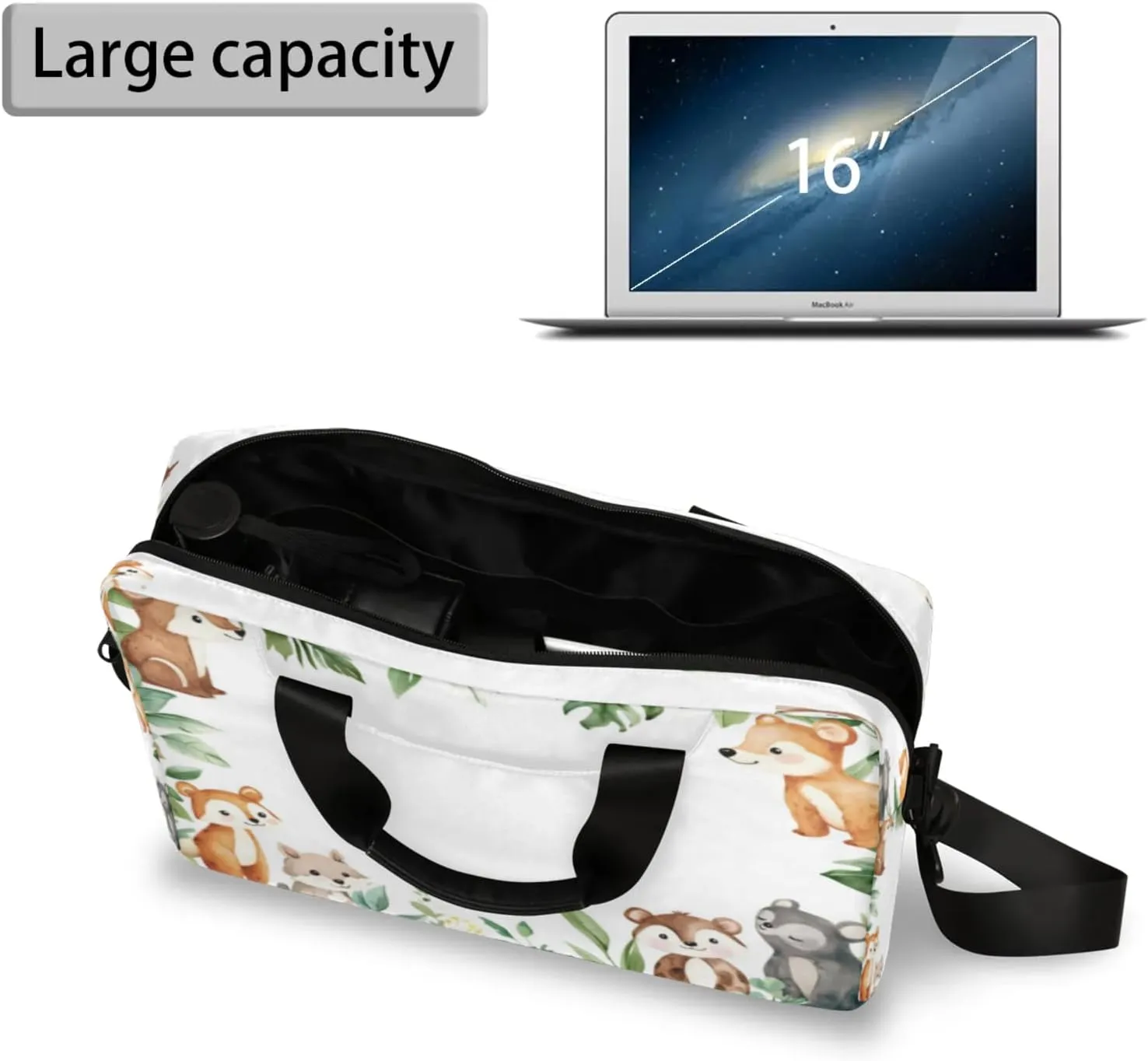 Laptop Shoulder Bag Compatible with Handle, Messenger Shoulder Case for Tablet, Laptop Carrying Case