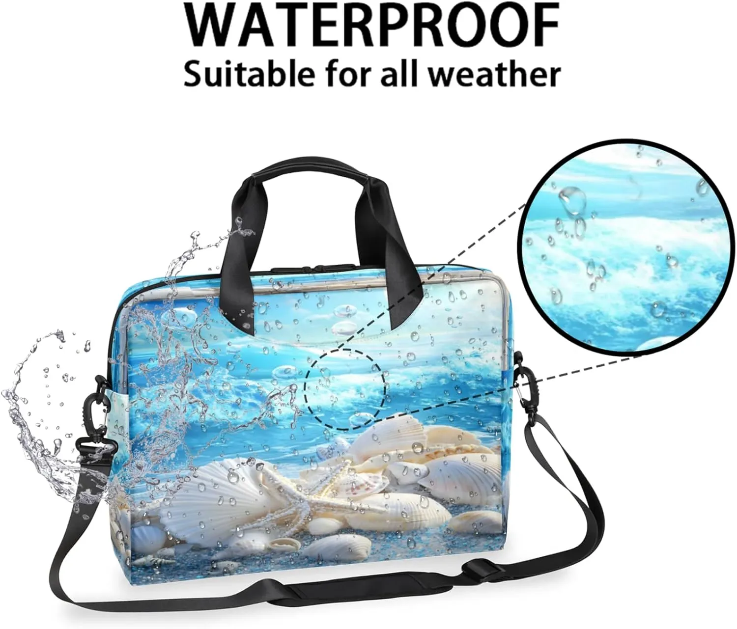 Laptop Shoulder Bag Compatible with Handle, Messenger Shoulder Case for Tablet, Laptop Carrying Case